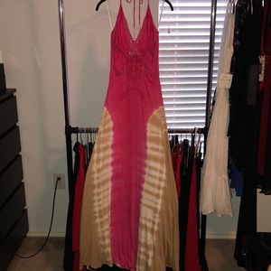 Sky Brand Maxi Dress Hot Pink size L BNWT